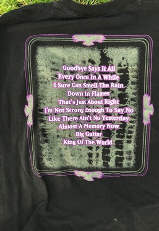 VINTAGE BLACKHAWK CONCERT SOFT COTTON LOGO T-SHIRT