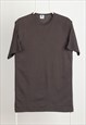 Vintage Champion Logo Crewneck T-shirt Grey