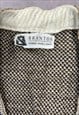 VINTAGE KNITTED SWEATER VEST ABSTRACT PATTERNED GRANDAD KNIT