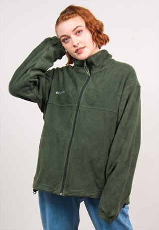 COLUMBIA 90'S GREEN FLEECE JACKET