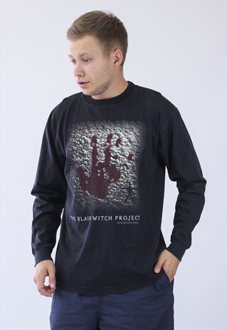 VINTAGE MENS THE BLAIR WITCH PROJECT LONG SLEEVE T-SHIRT