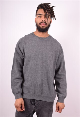 STARTER MENS VINTAGE SWEATSHIRT JUMPER LARGE GREY 90'S