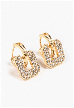 Saskia huggie hoop earrings