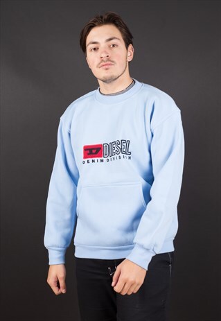 VINTAGE BIG LOGO SPELL OUT DIESEL CREWENECK SWEATSHIRT
