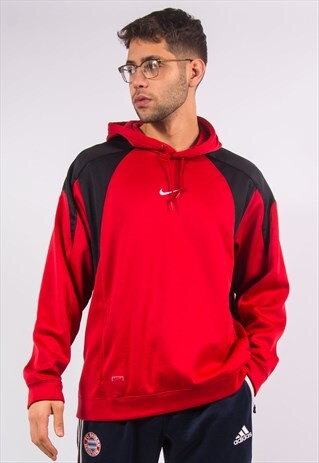 NIKE SPORTS HOODIE HOODED SWEATSHIRT CENTRE LOGO