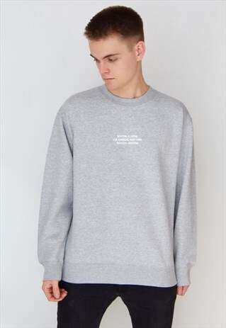 GREY LOCATION (WHITE) SWEATSHIRT