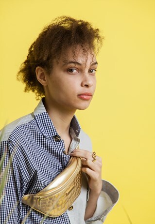 UNISEX- BLUE STRIP AND GINGHAM SHIRT