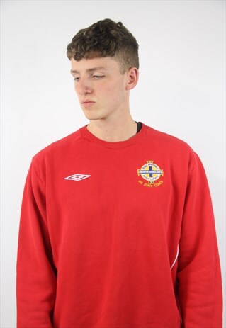 VINTAGE UMBRO IFA RED SWEATSHIRT
