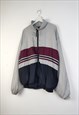 VINTAGE  CRAZY TRACK JACKET WIVNESS IN GREY L