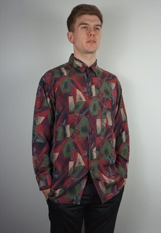 PURE SILK PATTERNED SHIRT