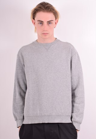 STARTER MENS VINTAGE SWEATSHIRT JUMPER SMALL GREY 90S