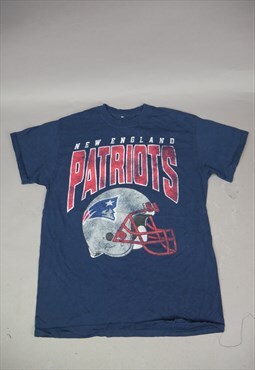 Vintage NFL Patriots Graphic T-Shirt in Blue