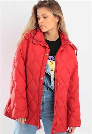 VINTAGE TOMMY HILFIGER PUFFER JACKET RED