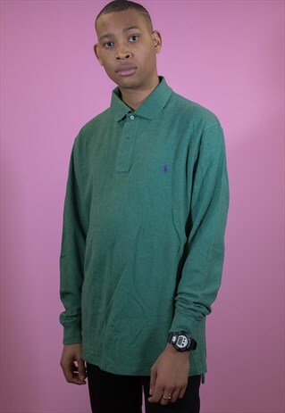 VINTAGE RALPH LAUREN LONG SLEEVE POLO SHIRT