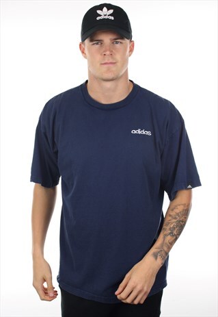VINTAGE ADIDAS SPELL OUT T SHIRT TEE