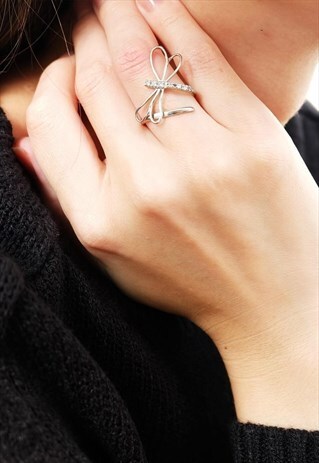 DRAGONFLY STERLING SILVER RING