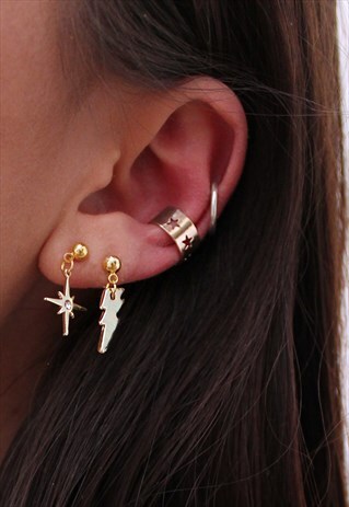 GOLDEN STAR EAR CUFF