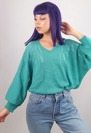 VINTAGE 80'S SLOUCHY KNIT JUMPER