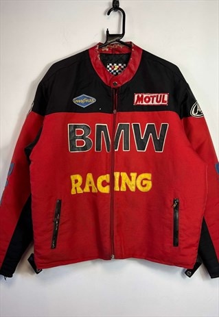 VINTAGE BMW RACING JACKET XL RED