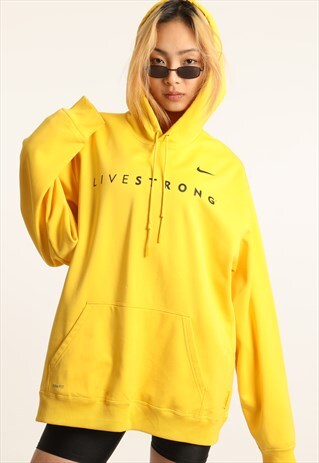 VINTAGE NIKE PRINTED LOGO HOODIE