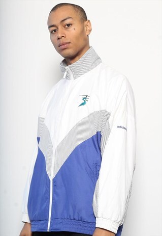 VINTAGE ADIDAS TRACK JACKET BLUE