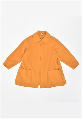 VINTAGE 90'S ONE BUTTON COAT YELLOW