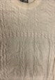 VINTAGE ABSTRACT KNITTED JUMPER FUNKY PATTERNED GRANDAD KNIT