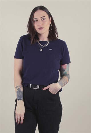 VINTAGE BLUE LACOSTE POLO T-SHIRT /A1095