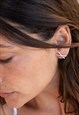 SMALL SIMPLE CROSS STERLING SILVER X STUD EARRINGS FOR WOMEN