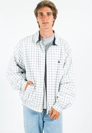 VINTAGE 80S REVERSIBLE NAUTICA HARRINGTON JACKET / S1571