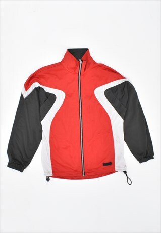 VINTAGE 90'S ASICS TRACKSUIT TOP JACKET RED