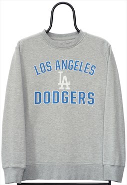 Vintage MLB LA Dodgers Graphic Grey Sweatshirt Mens