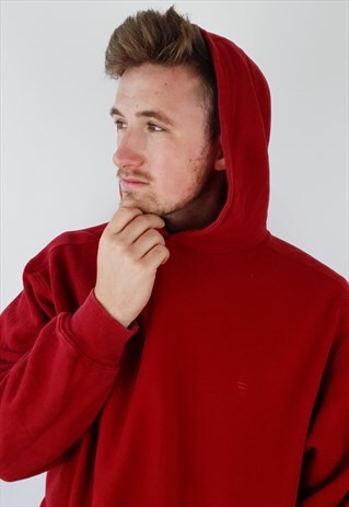 burgundy fila hoodie