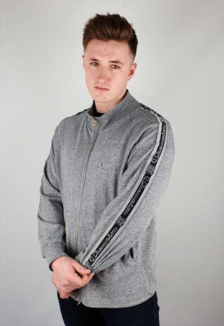 VINTAGE 90S CHAMPION ZIP UP SWEATSHIRT TAPED SPELLOUT
