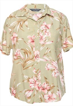 Vintage Floral Hawaiian Shirt - L