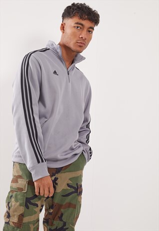 VINTAGE ADIDAS 1/4 ZIP TRACK JACKET