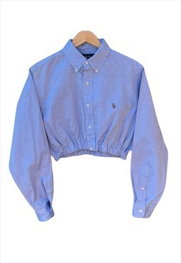 Polo Ralph Lauren REWORKED Cropped Elasticated L/S Shirt