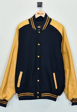 Vintage 1990's Teays Valley Varsity Jacket Blue XXXLarge