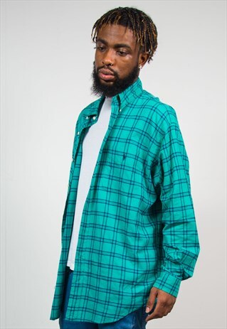 RALPH LAUREN GREEN CHECK SHIRT