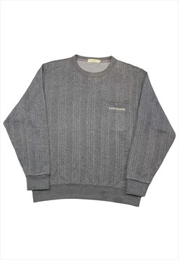 Vintage Y2K Claudio Valentino Sweatshirt in Grey
