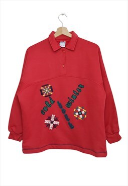 Chamagnolo 1990's vintage red Christmas jumper 