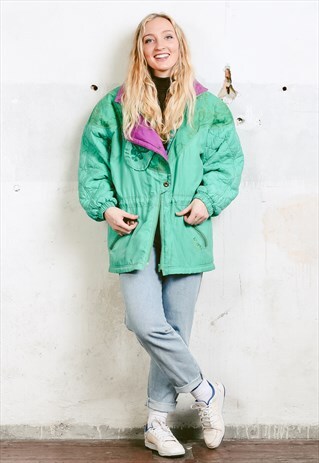 VINTAGE 80S GREEN SKI JACKET