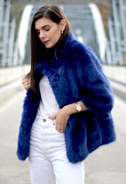 Vintage-inspired Faux Fur Coat