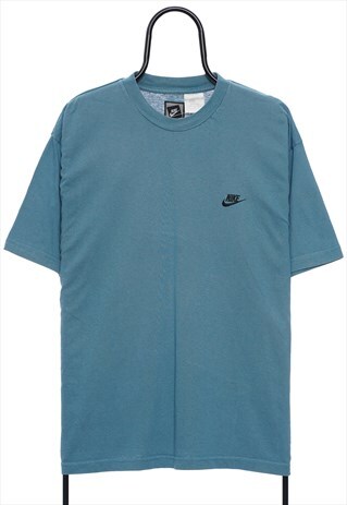 Vintage Nike Blue Logo TShirt Mens