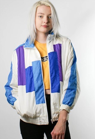 VINTAGE 1980S BOMBER JACKET, SHELL JACKET, S