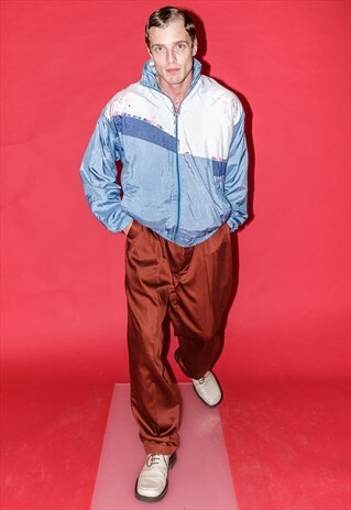 90'S VINTAGE FUN RAVE SPORTS / TRACK JACKET IN TRICOLOR