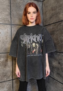 Vintage Slipknot t-shirt old wash metal band tee in black