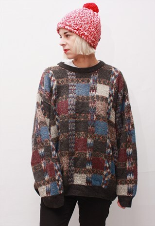 VINTAGE 90' BEAUTIFUL COZY UNISEX GRUNGE JUMPER