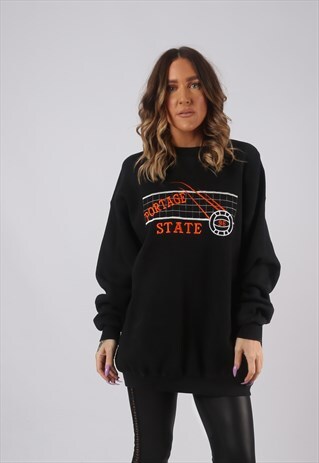 SWEATSHIRT JUMPER OVERSIZED VOLLEYBALL LONG UK 18 - 20 (DKHS