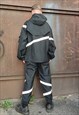 REFLECTIVE TRACKSUIT BAGGY SPORTS SET HOODIE AND BEAM JOGGER